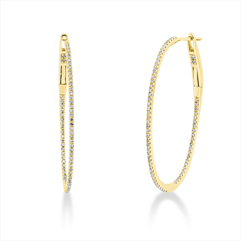 Creolen - Moderner Schmuck aus Gold mit Diamanten - 2F913