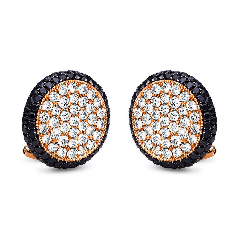 Creolen    aus 750/-18 Karat Rotgold mit 198 Diamanten 3