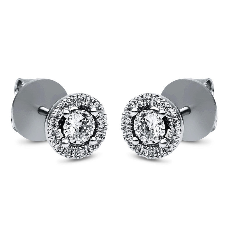 Ohrstecker    aus 750/-18 Karat Weißgold mit 38 Diamanten 0
