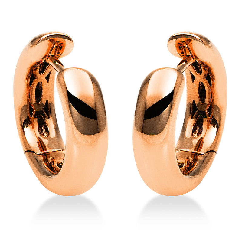 Creolen    aus 750/-18 Karat Rotgold  