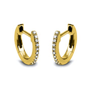 Creolen    aus 750/-18 Karat Gelbgold mit 20 Diamanten 0