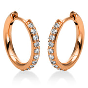 Creolen    aus 750/-18 Karat Gelbgold mit 20 Diamanten 0