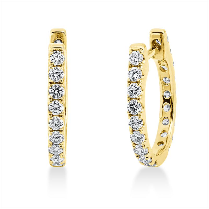 Creolen - Moderner Schmuck aus Gold mit Diamanten, -Symbol - 2I367