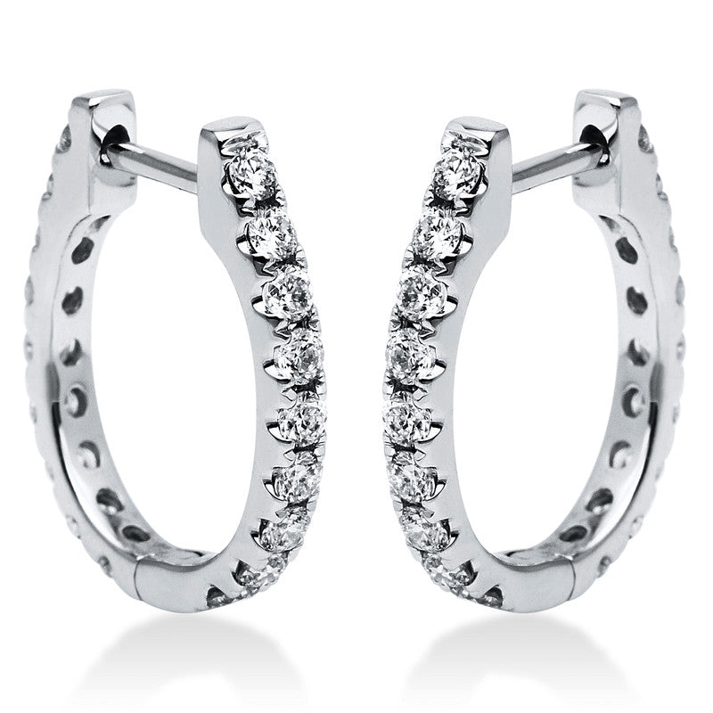 Creolen - Moderner Schmuck aus Gold mit Diamanten, -Symbol - 2I367