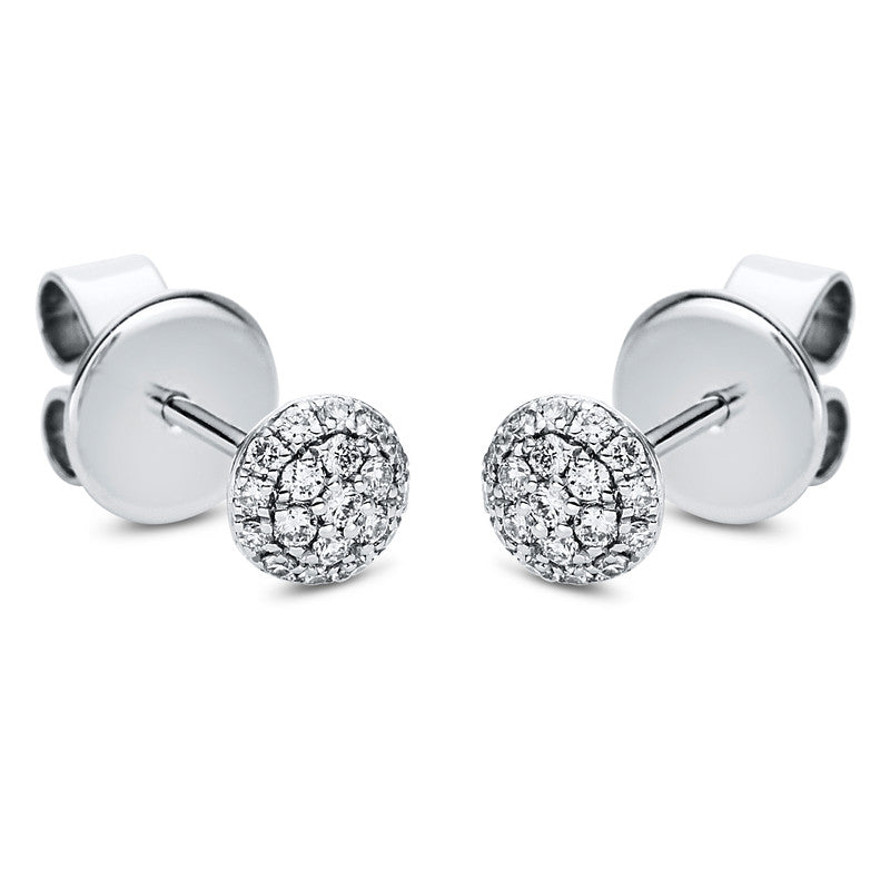 Ohrstecker    aus 750/-18 Karat Weißgold mit 38 Diamanten 0