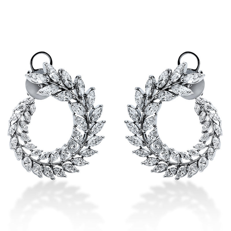 Ohrstecker    aus 750/-18 Karat Weißgold mit 72 Diamanten 4