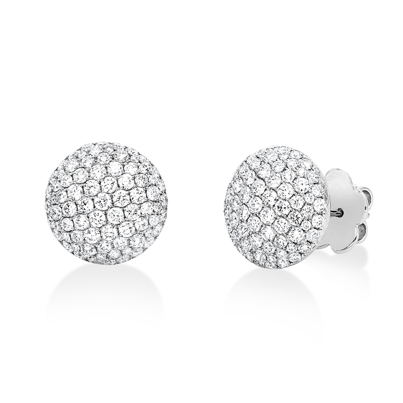 Ohrstecker    aus 750/-18 Karat Weißgold mit 158 Diamanten 2