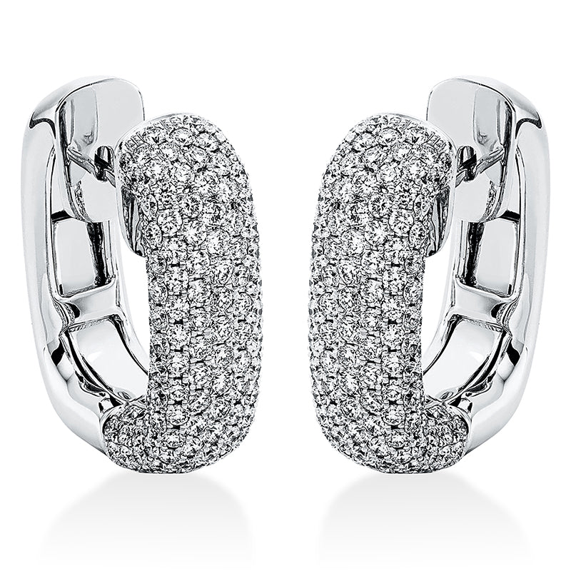 Creolen    aus 750/-18 Karat Weißgold mit 322 Diamanten 4