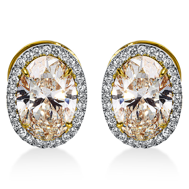 Ohrstecker    aus 750/-18 Karat Gelbgold mit 58 Diamanten 6