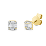 Ohrstecker    aus 750/-18 Karat Gelbgold mit 20 Diamanten 0
