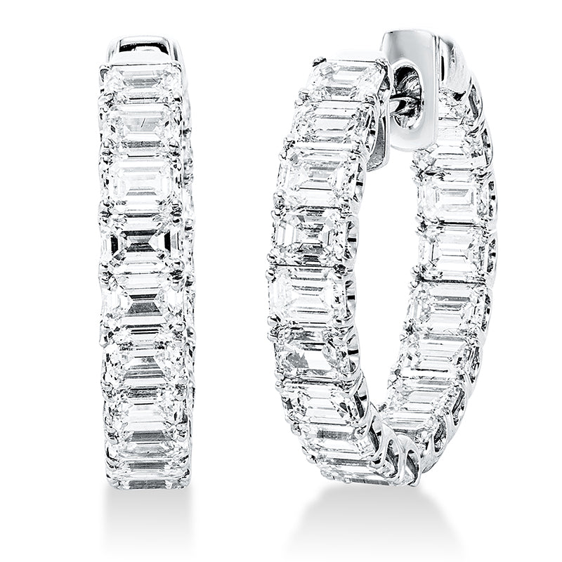 Creolen    aus 750/-18 Karat Weißgold mit 36 Diamanten 5
