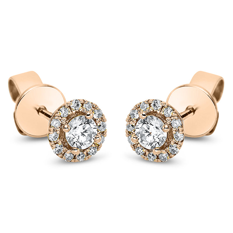 Ohrstecker aus Gold mit Diamanten - 2M633