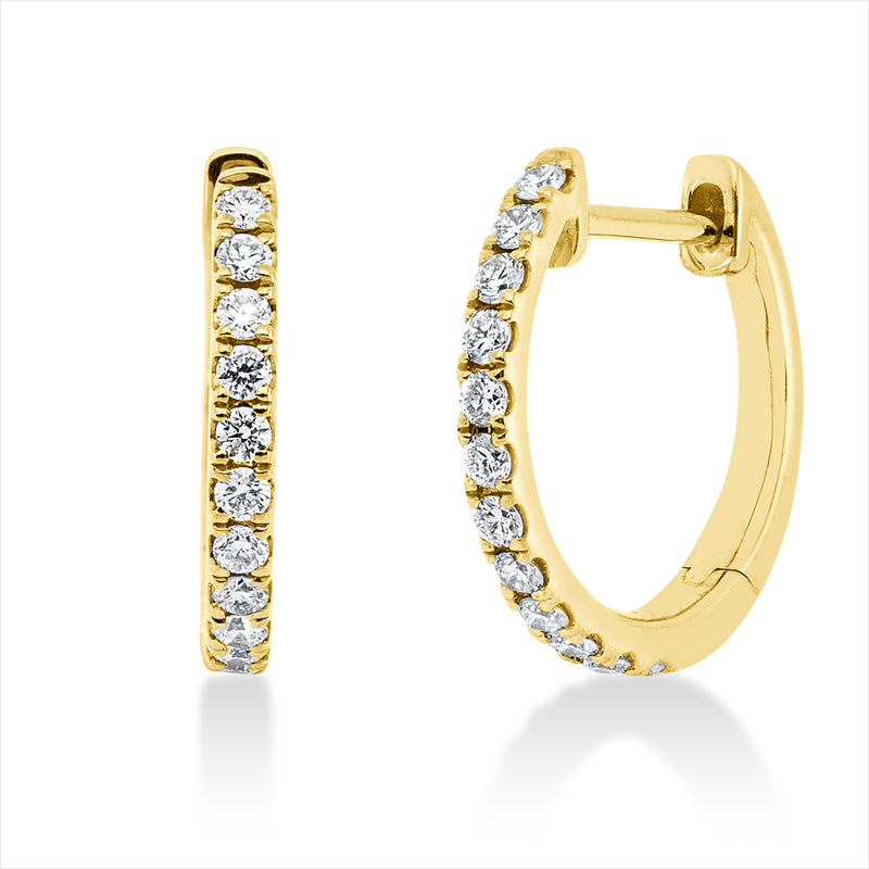Creolen - Moderner Schmuck aus Gold mit Diamanten, -Symbol - 2M655
