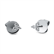 Ohrstecker    aus 750/-18 Karat Weißgold mit 6 Diamanten 0