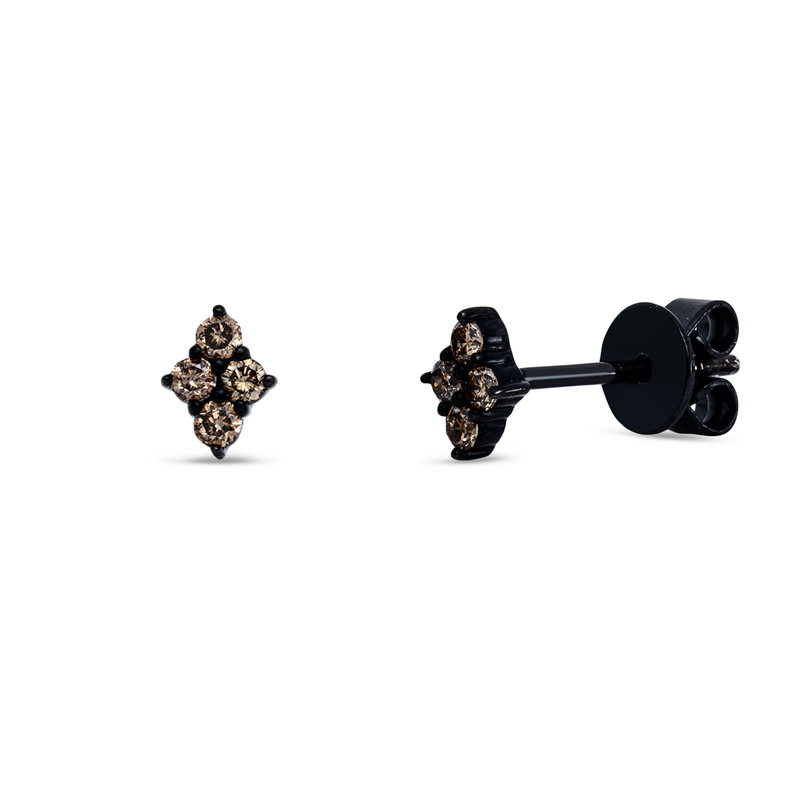 Ohrstecker    aus 750/-18 Karat Weißgold mit 8 Diamanten 0