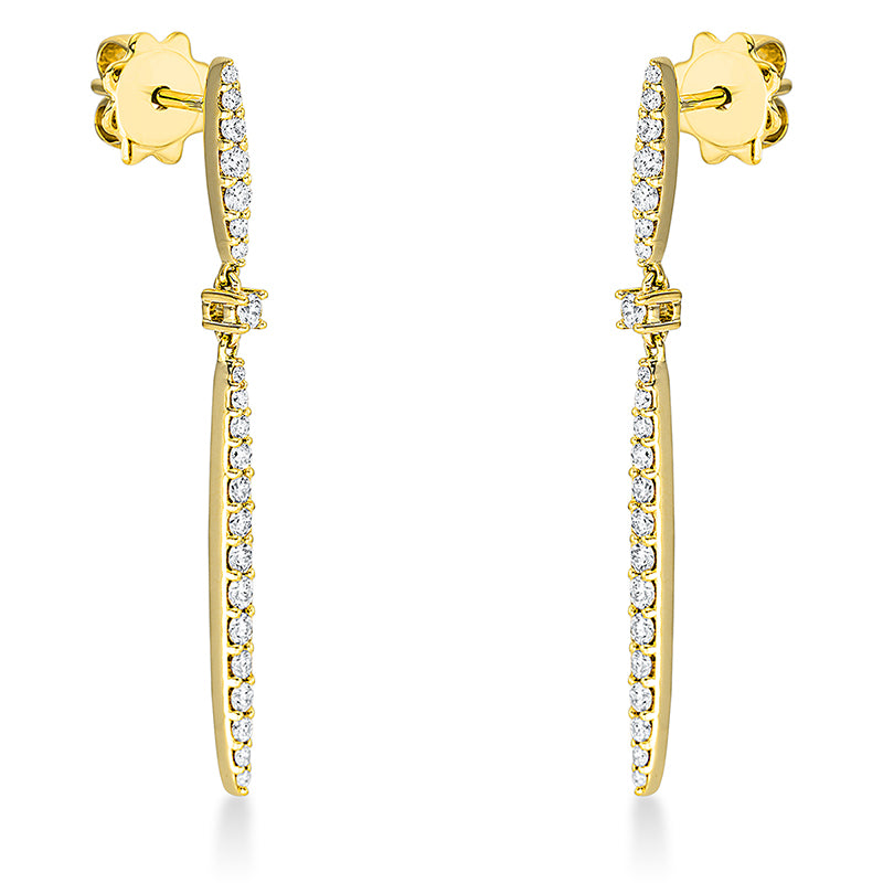 Ohrschmuck    aus 750/-18 Karat Gelbgold mit 44 Diamanten 0