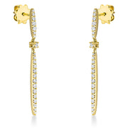 Ohrschmuck    aus 750/-18 Karat Gelbgold mit 44 Diamanten 0