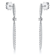 Ohrschmuck    aus 750/-18 Karat Weißgold mit 44 Diamanten 0