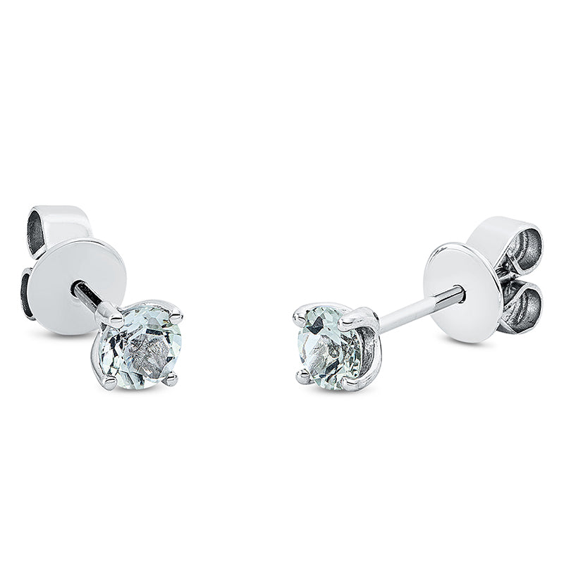 Ohrstecker mit Amethyst  aus 750/-18 Karat Weißgold MPM_SKIP_FIELD 