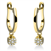 Ohrschmuck    aus 750/-18 Karat Gelbgold mit 18 Diamanten 0