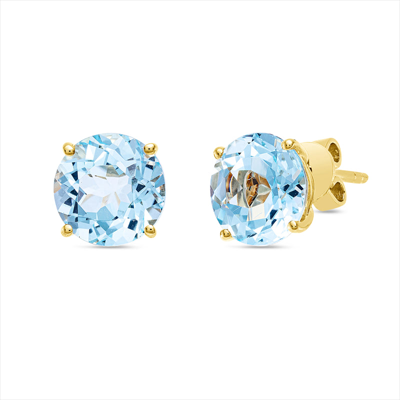 Ohrstecker mit Topas  aus 750/-18 Karat Gelbgold  