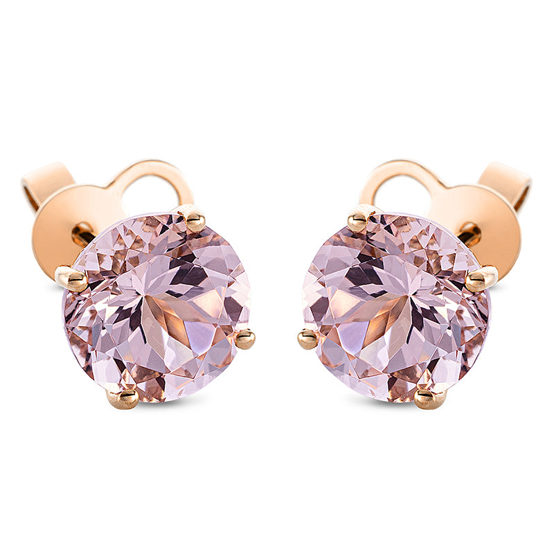 Ohrstecker mit Morganit  aus 750/-18 Karat Rotgold MPM_SKIP_FIELD 