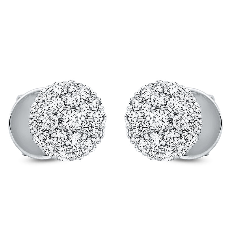 Ohrstecker    aus 750/-18 Karat Weißgold mit 44 Diamanten 0