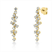 Ohrschmuck - Moderner Schmuck aus Gold mit Diamanten, -Symbol - 2O993