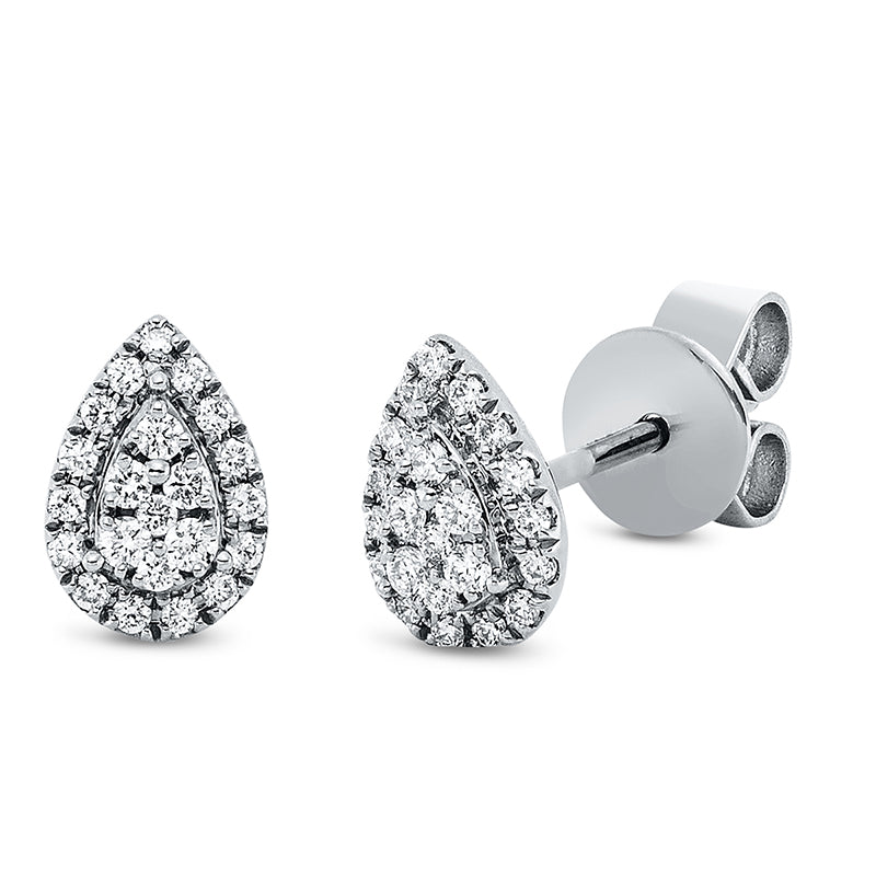 Ohrstecker    aus 750/-18 Karat Weißgold mit 44 Diamanten 0