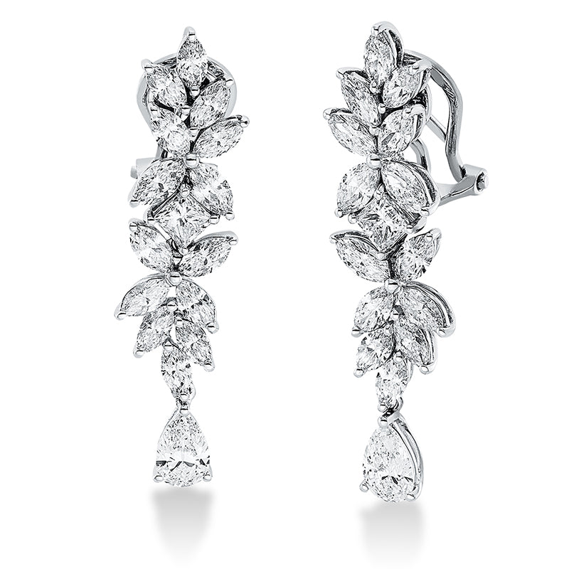 Ohrschmuck    aus 750/-18 Karat Weißgold mit 32 Diamanten 4