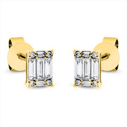 Ohrstecker - Halo Sparkle aus Gold mit Diamanten - 2P686
