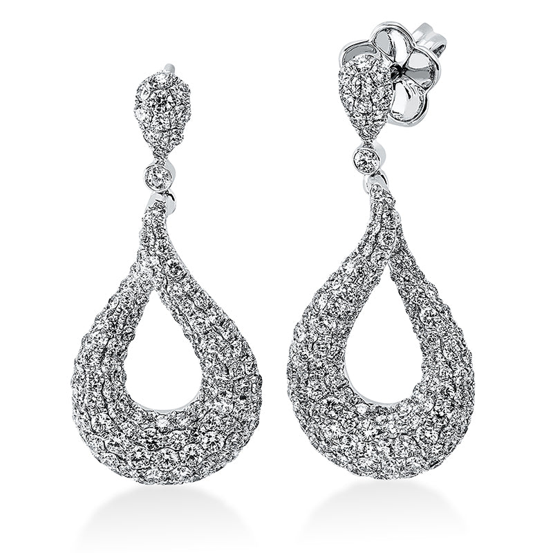 Ohrschmuck    aus 750/-18 Karat Weißgold mit 224 Diamanten 2