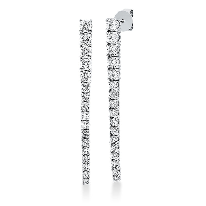 Ohrschmuck    aus 750/-18 Karat Weißgold mit 34 Diamanten 2