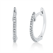 Creolen    aus 750/-18 Karat Weißgold mit 30 Diamanten 0