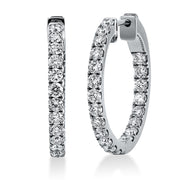 Creolen    aus 750/-18 Karat Weißgold mit 42 Diamanten 1