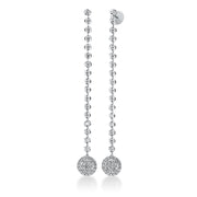Ohrschmuck    aus 750/-18 Karat Weißgold mit 80 Diamanten 1