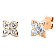 Ohrstecker - Moderner Schmuck aus Gold mit Diamanten, -Symbol - 2R032