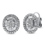 Ohrstecker    aus 750/-18 Karat Weißgold mit 116 Diamanten 0