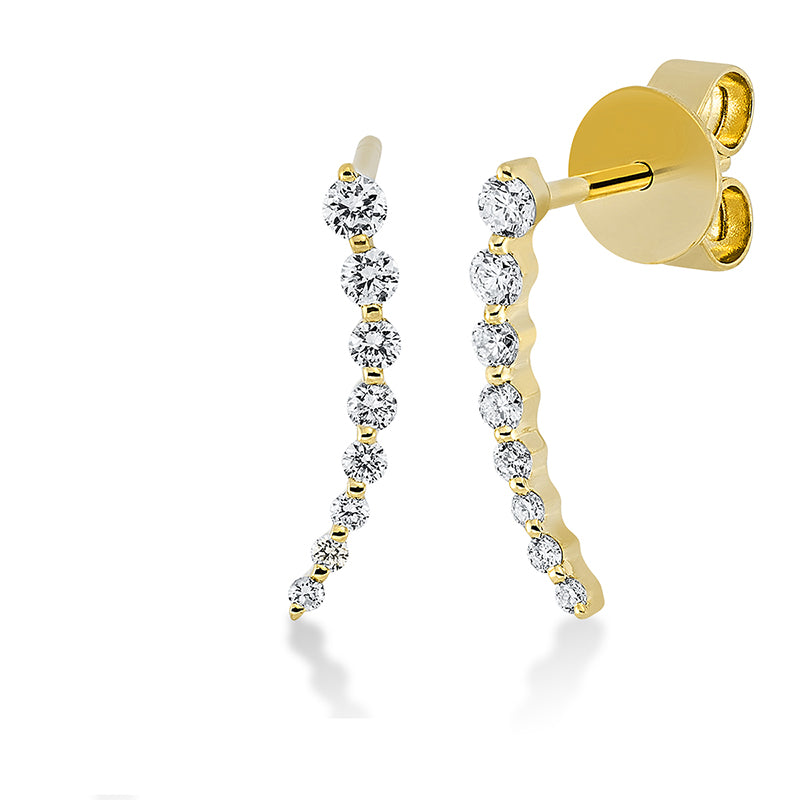 Ohrstecker - Moderner Schmuck aus Gold mit Diamanten - 2R104