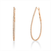 Creolen    aus 750/-18 Karat Rotgold mit 84 Diamanten 0