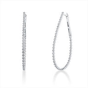 Creolen    aus 750/-18 Karat Weißgold mit 84 Diamanten 0