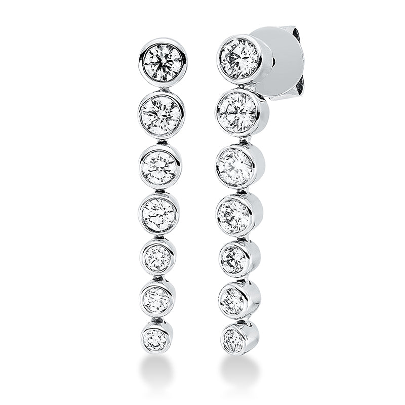 Ohrschmuck    aus 750/-18 Karat Weißgold mit 14 Diamanten 1