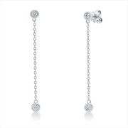 Ohrschmuck    aus 750/-18 Karat Weißgold mit 18 Diamanten 0