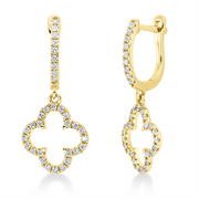 Creolen    aus 750/-18 Karat Gelbgold mit 66 Diamanten 0