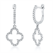 Creolen    aus 750/-18 Karat Weißgold mit 66 Diamanten 0
