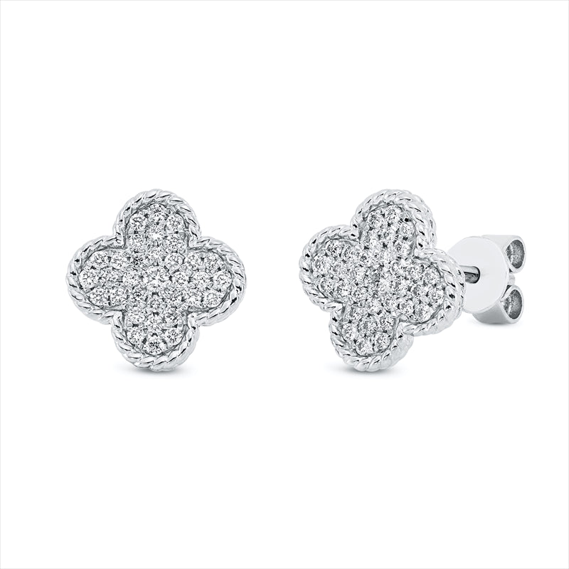 Ohrstecker    aus 750/-18 Karat Weißgold mit 66 Diamanten 0