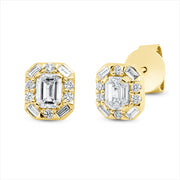 Ohrstecker    aus 750/-18 Karat Gelbgold mit 22 Diamanten 0