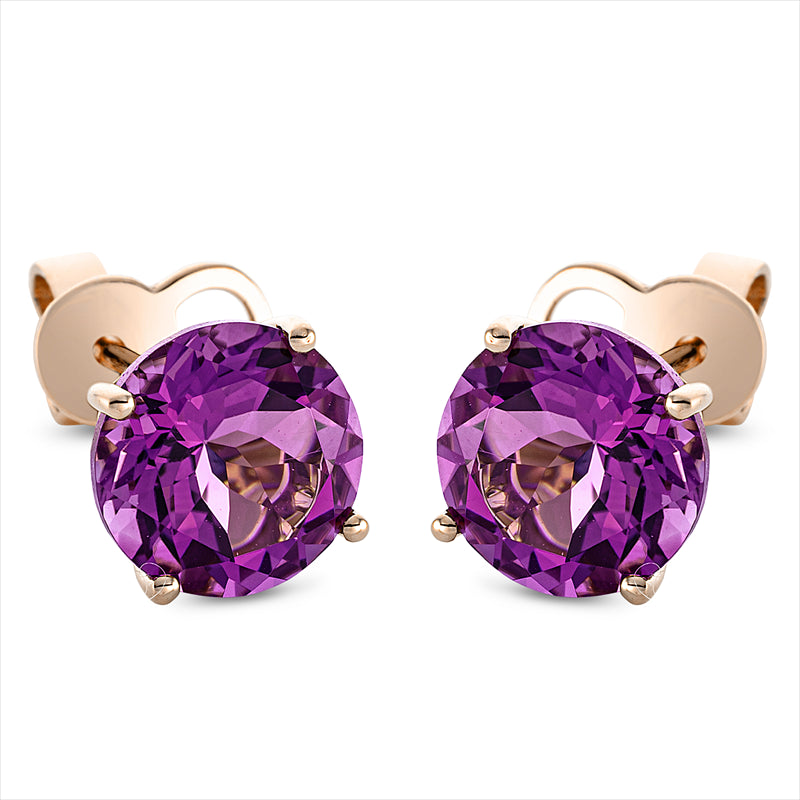 Ohrstecker mit Amethyst  aus 750/-18 Karat Rotgold MPM_SKIP_FIELD 