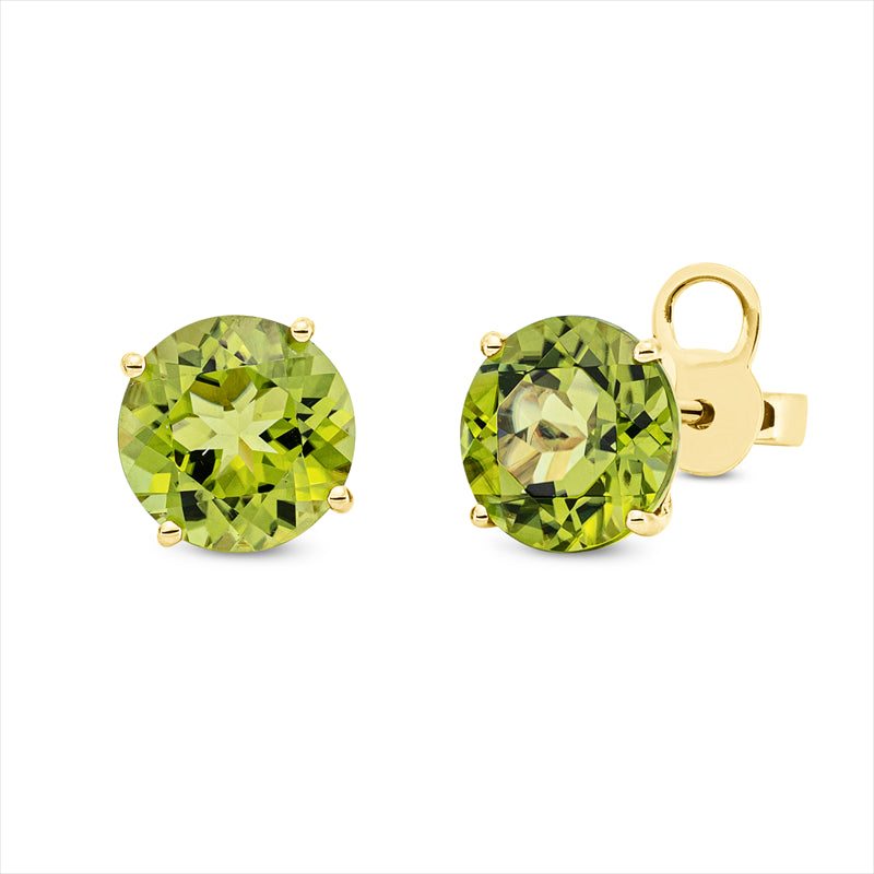 Ohrstecker mit Peridot  aus 750/-18 Karat Gelbgold MPM_SKIP_FIELD 