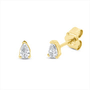 Ohrstecker    aus 750/-18 Karat Gelbgold mit 2 Diamanten 0